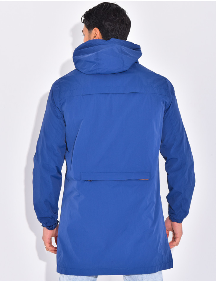 Long windbreaker jacket