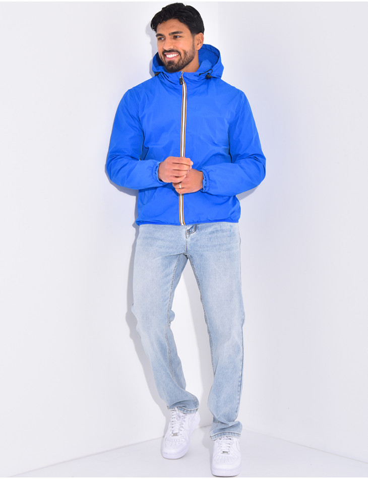 Short windbreaker jacket