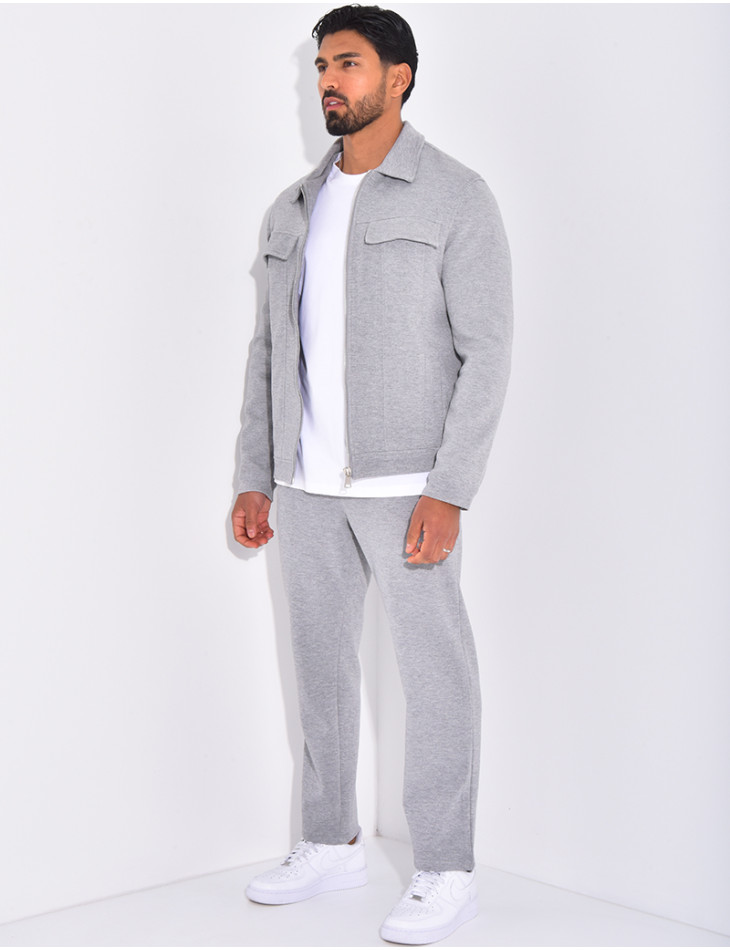 Ensemble pantalon et veste à poches
