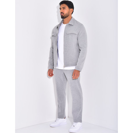 Ensemble pantalon et veste à poches