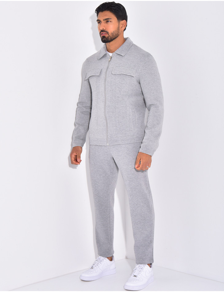 Ensemble pantalon et veste à poches