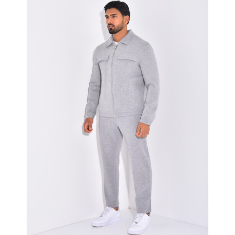 Ensemble pantalon et veste à poches