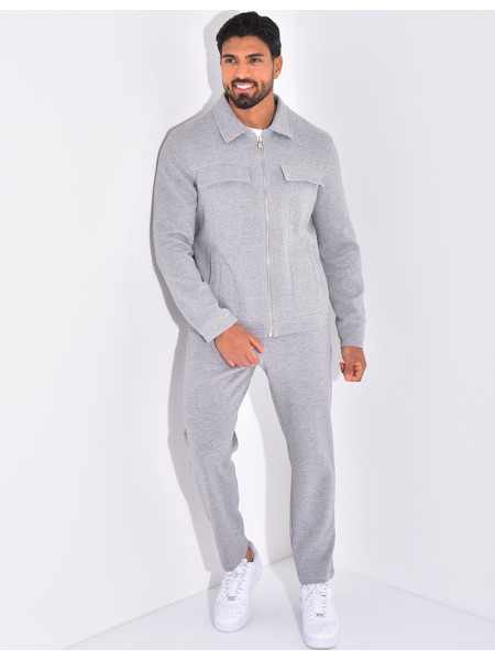 Ensemble pantalon et veste à poches
