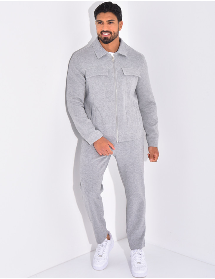 Ensemble pantalon et veste à poches