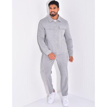 Ensemble pantalon et veste à poches