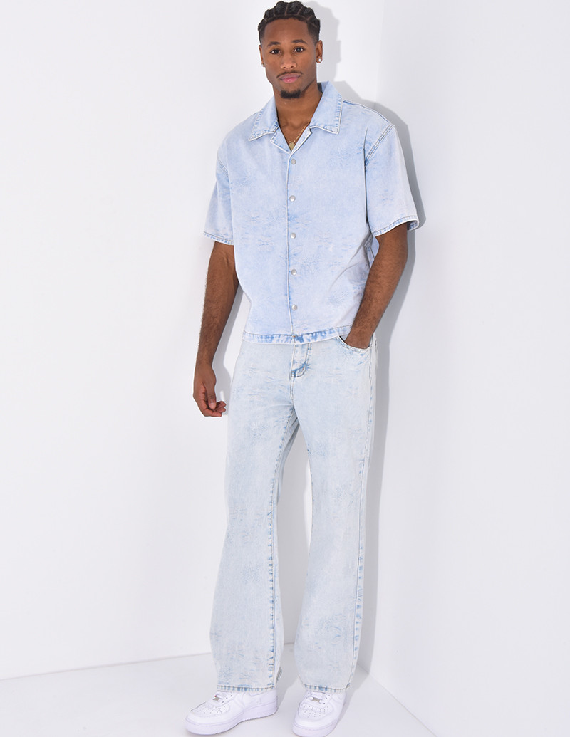 Ensemble en jeans à motifs...