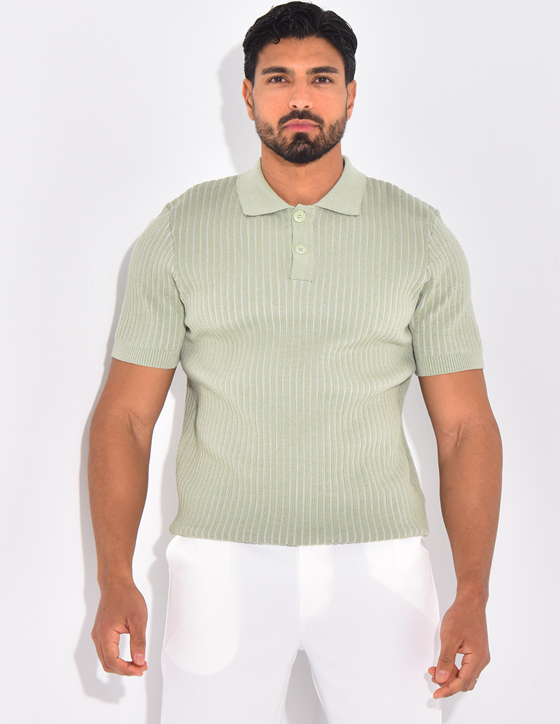 Polo côtelé