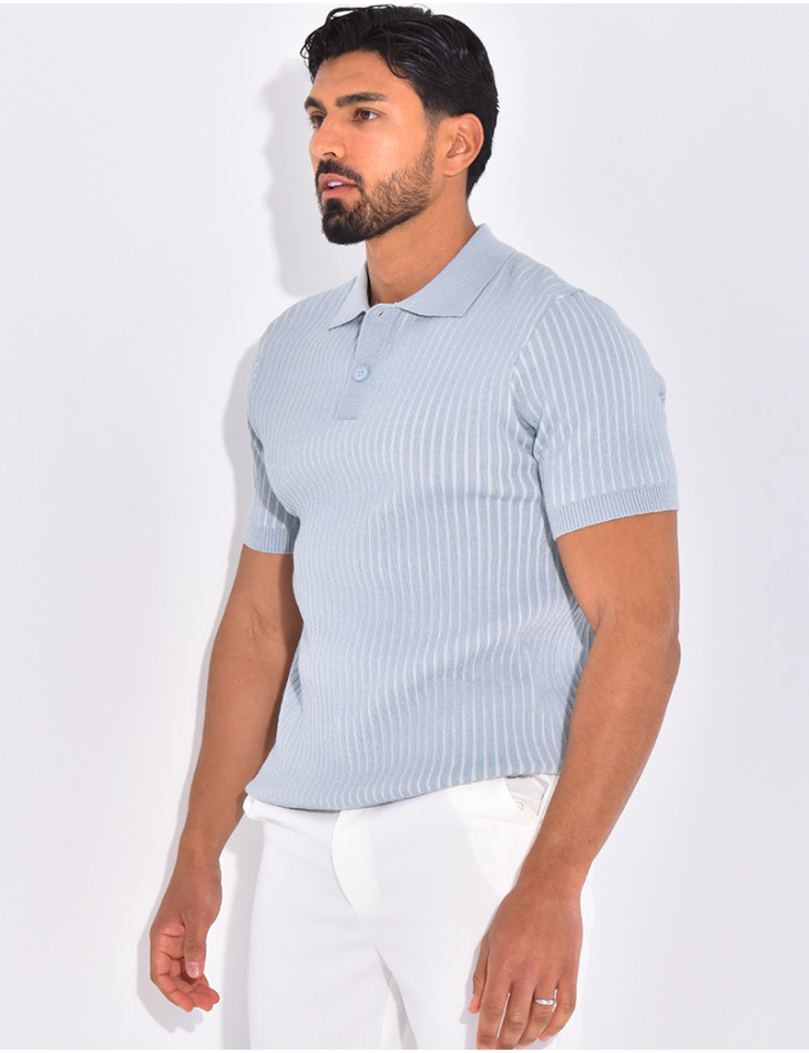 Polo côtelé