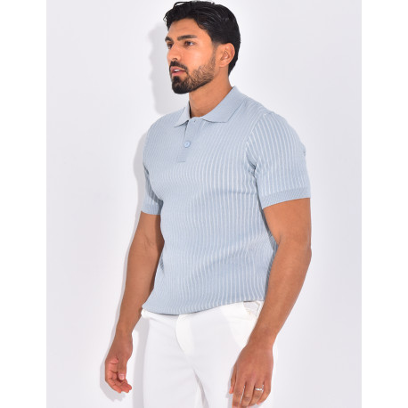Polo côtelé