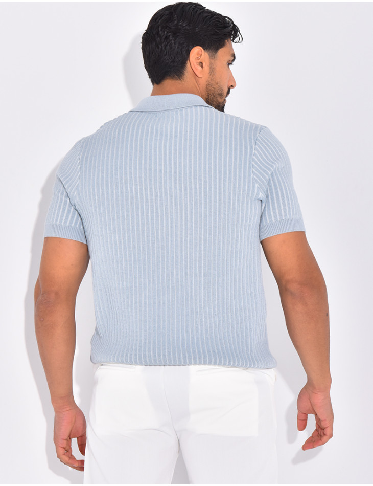 Polo côtelé