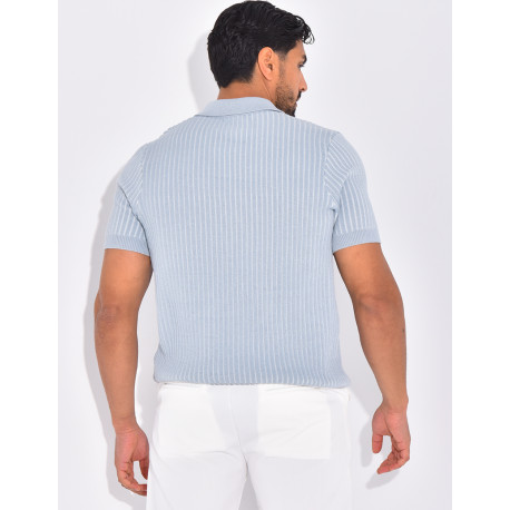 Polo côtelé