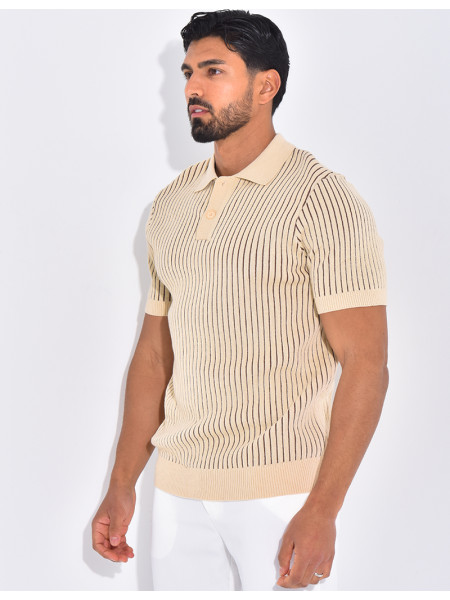 Polo côtelé