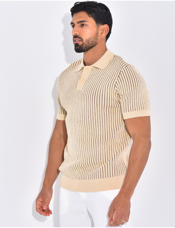 Polo côtelé