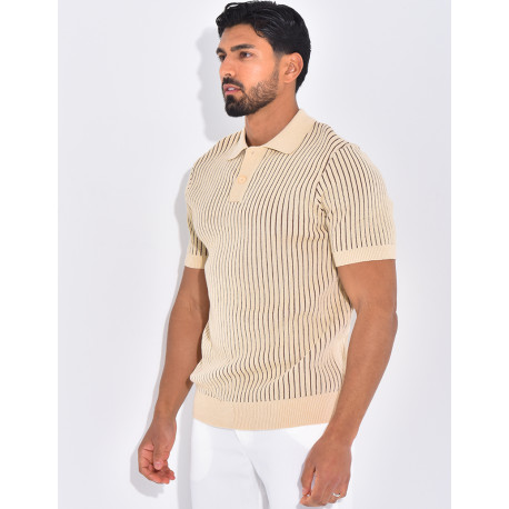 Polo côtelé