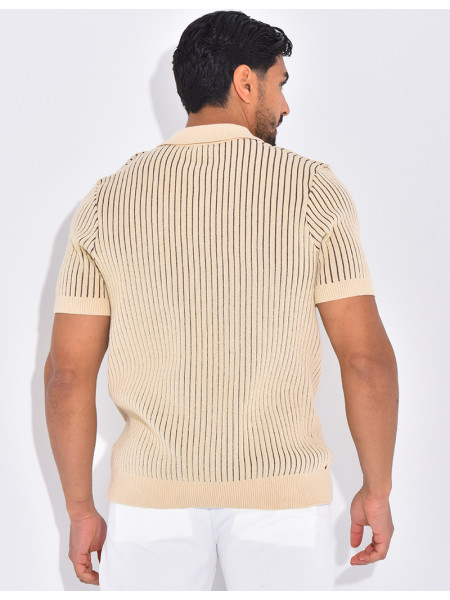 Polo côtelé