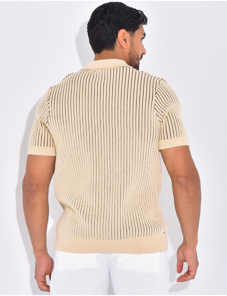 Polo côtelé