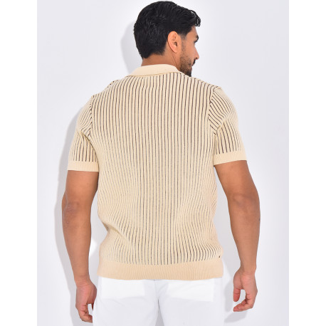 Polo côtelé