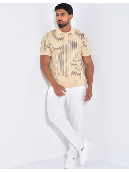 Polo côtelé