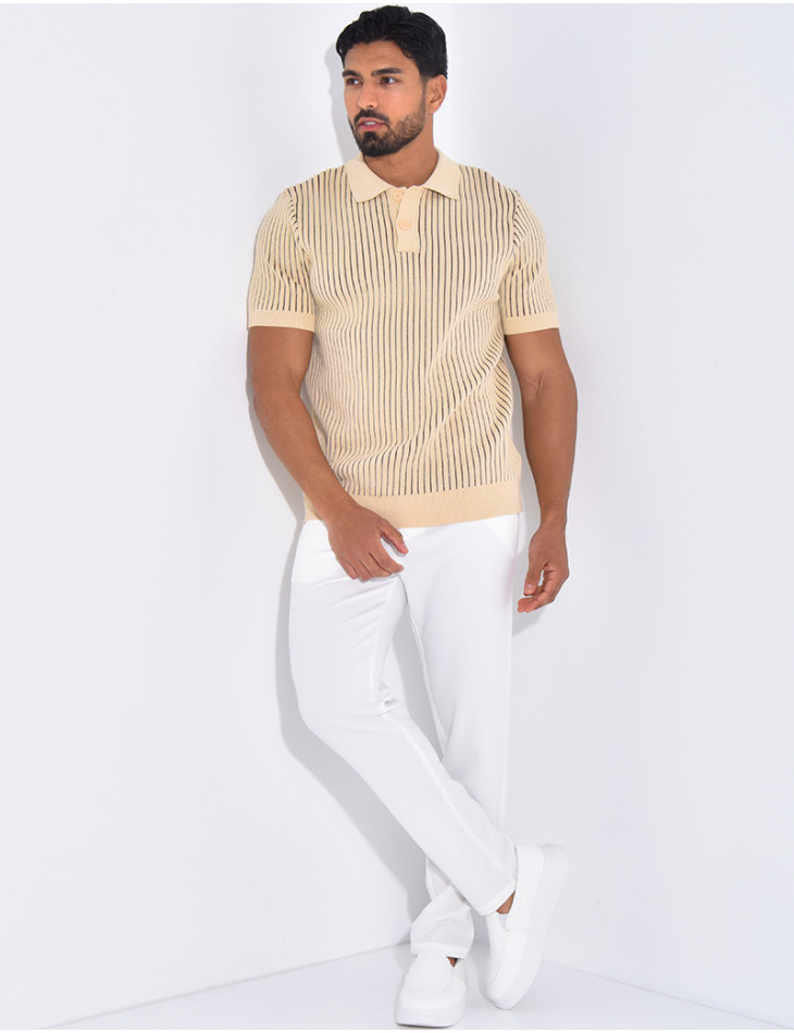 Polo côtelé