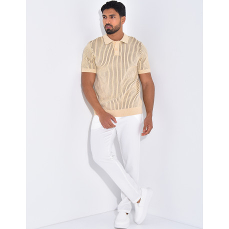 Polo côtelé