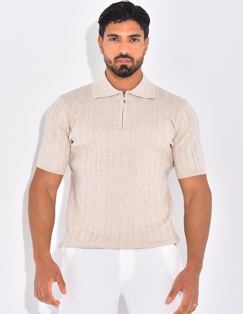 Polo côtelé