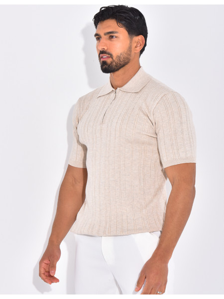 Polo côtelé