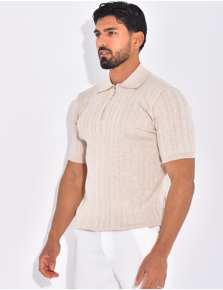 Polo côtelé