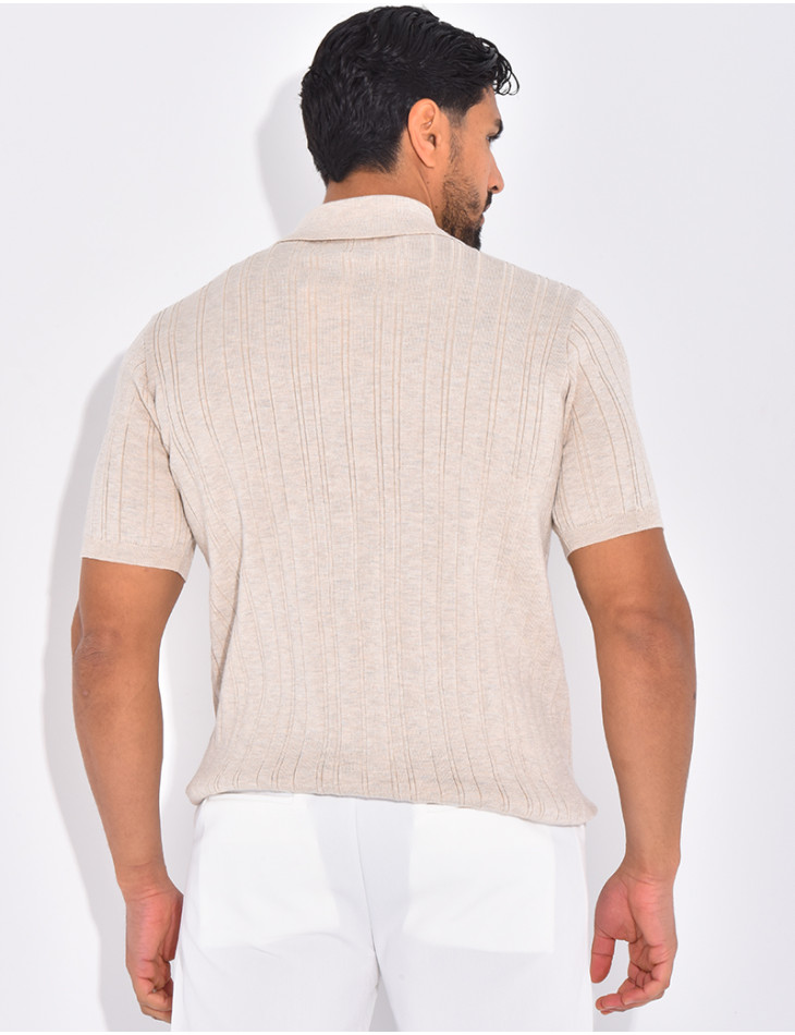 Polo côtelé