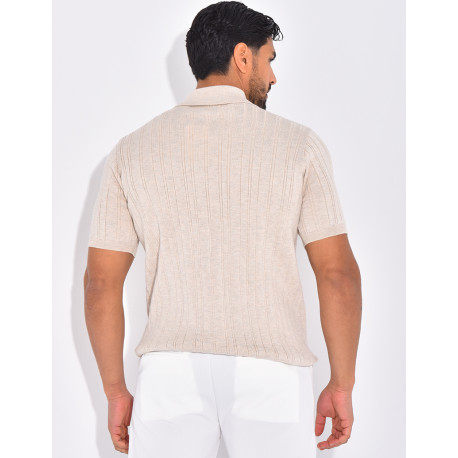 Polo côtelé