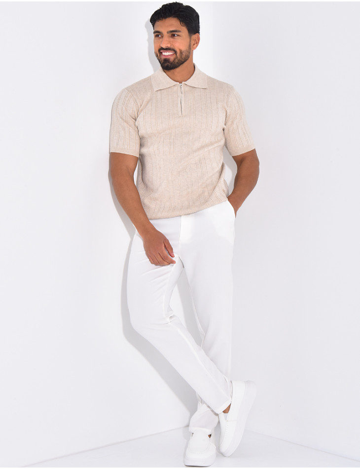 Polo côtelé