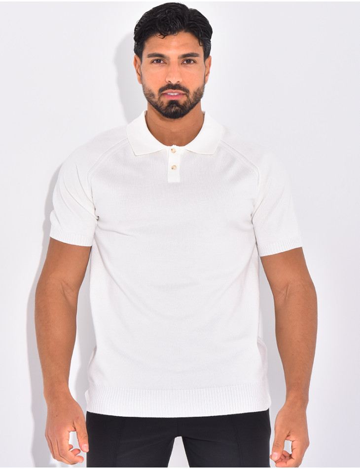 Short-sleeved polo shirt