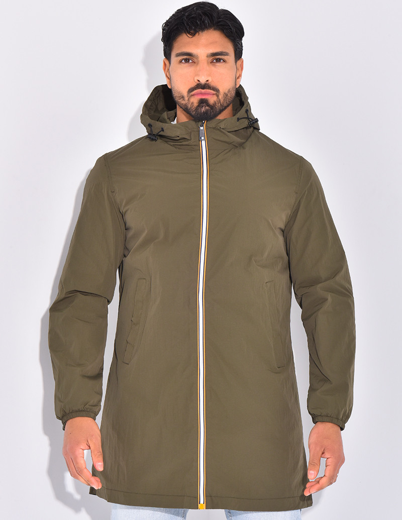 Long windbreaker jacket