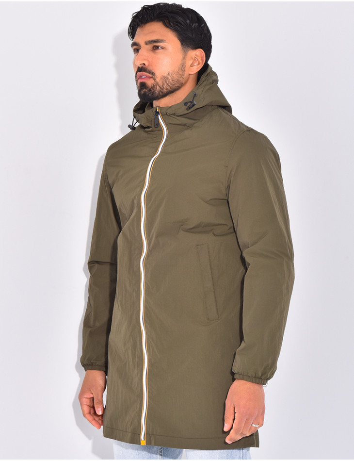 Long windbreaker jacket