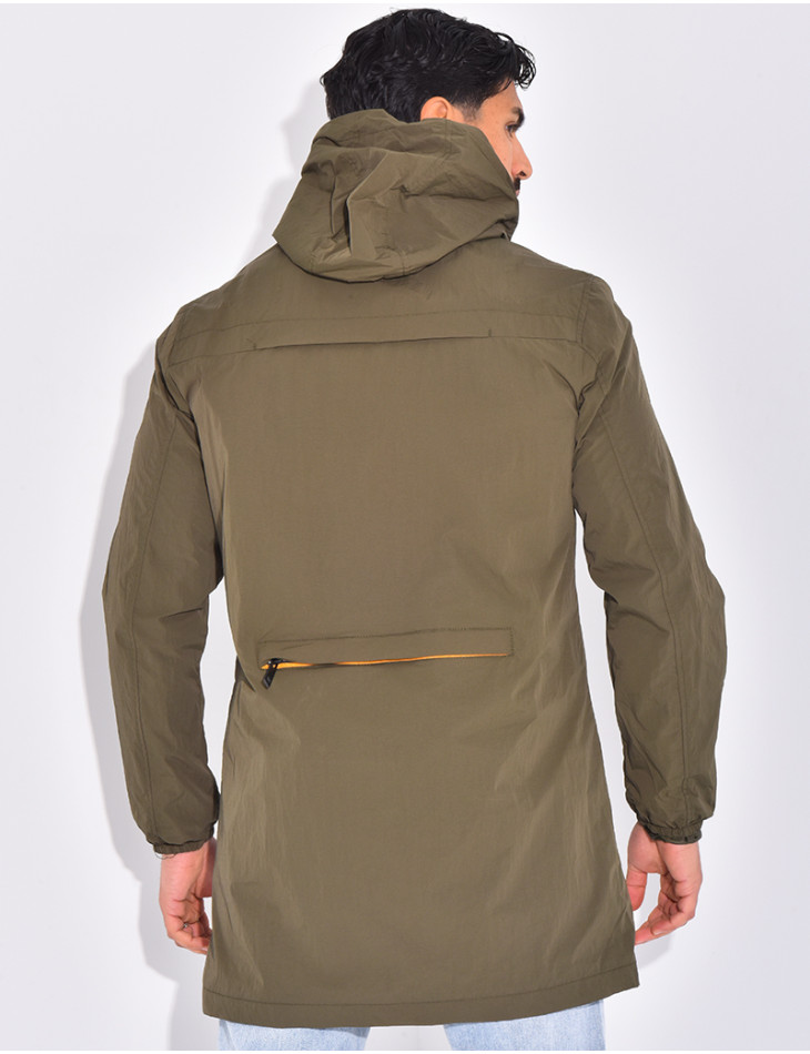 Long windbreaker jacket