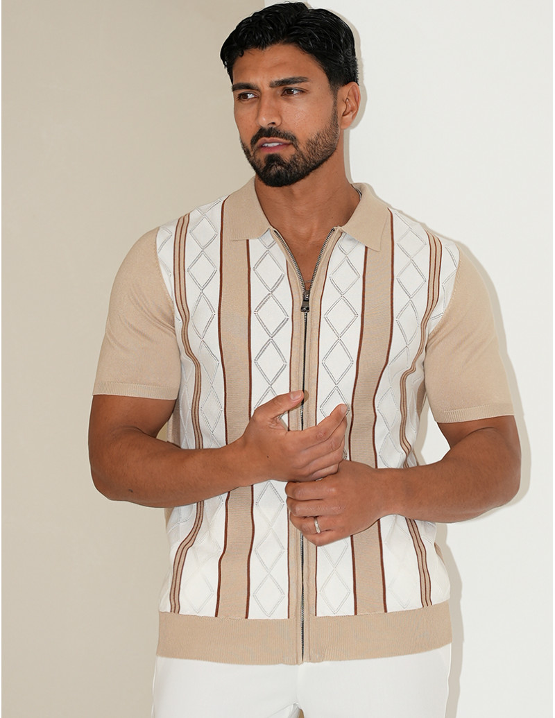 Gilet sans manches à rayures