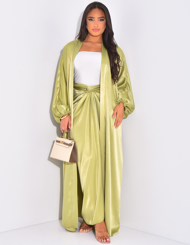 Ensemble jupe à nouer et...