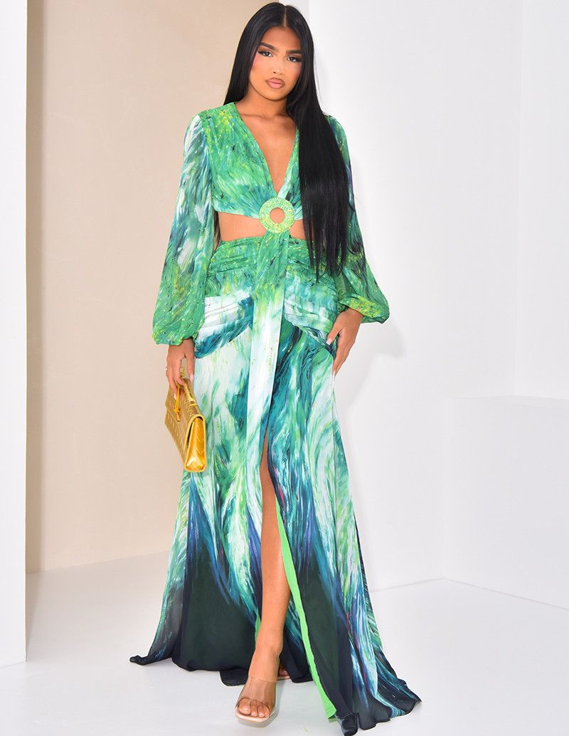 Kleid aus durchbrochenem...