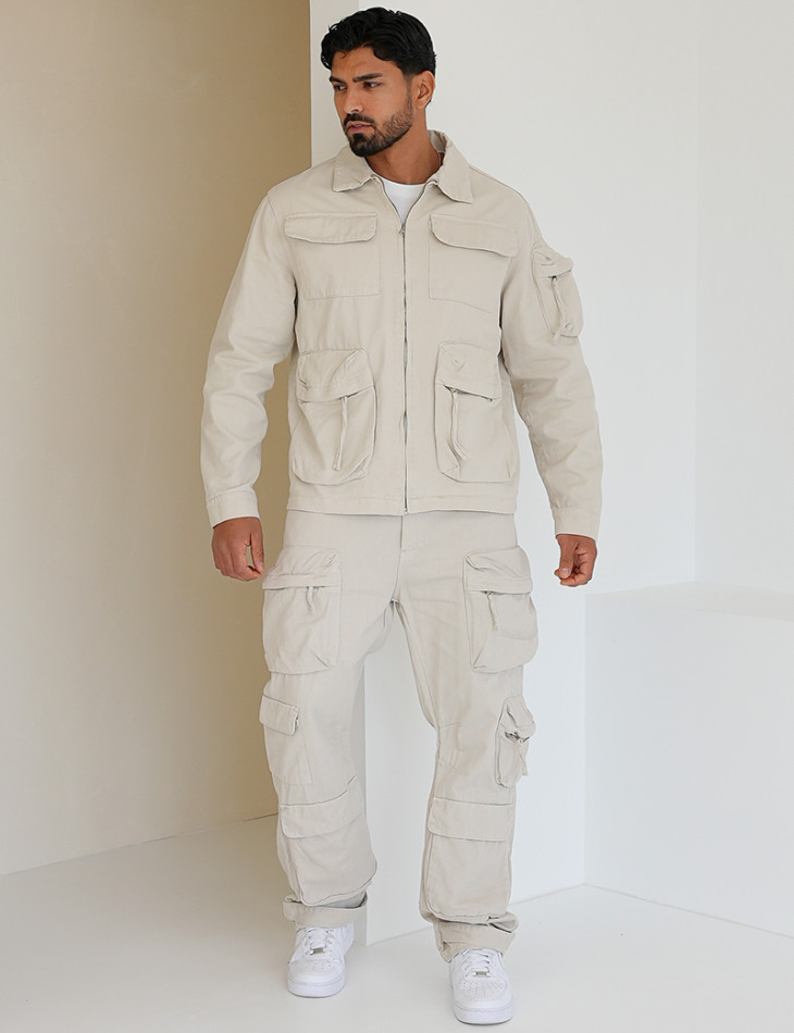 Jeans pants and jacket set