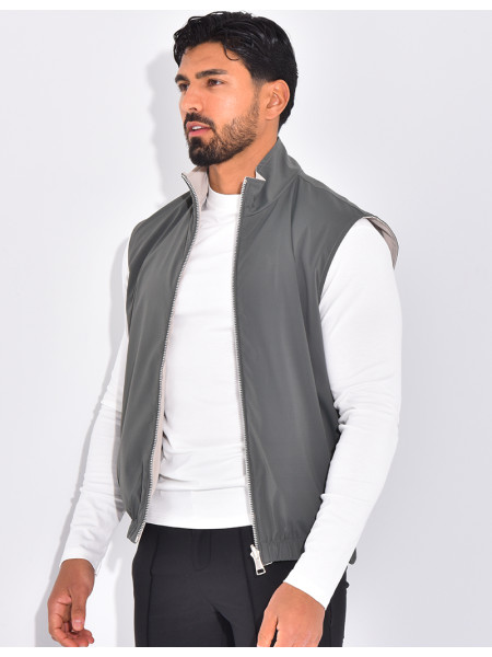 Veste sans manches reversible