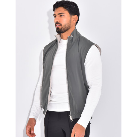 Veste sans manches reversible