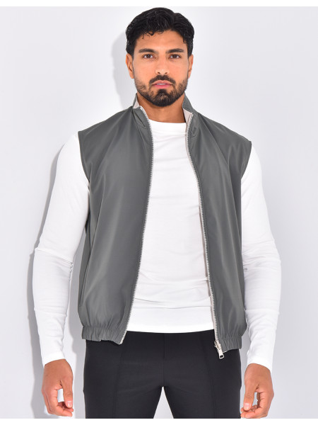 Veste sans manches reversible