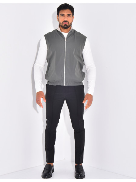 Veste sans manches reversible