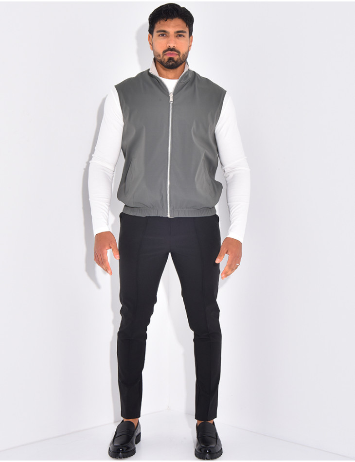 Veste sans manches reversible