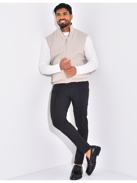 Veste sans manches reversible