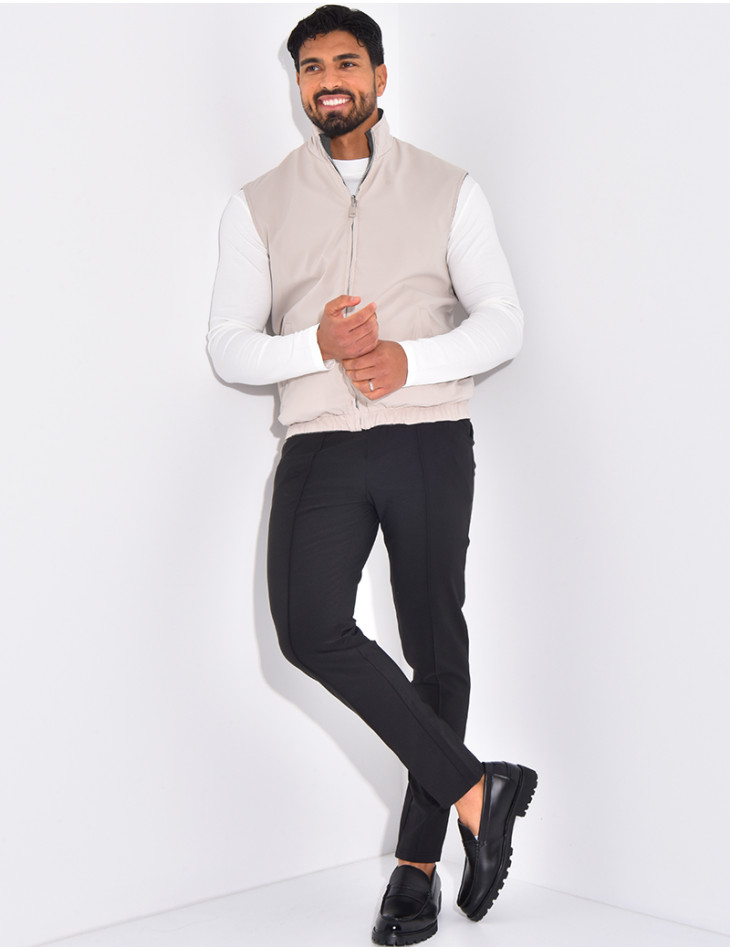 Veste sans manches reversible