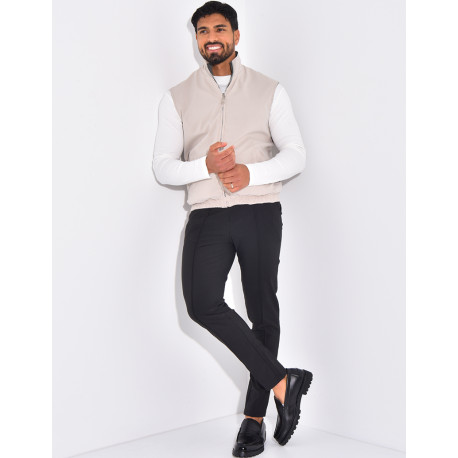 Veste sans manches reversible