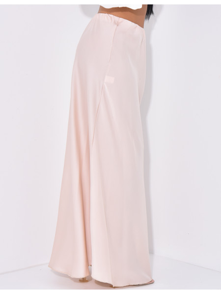 Langer Rock aus Satin