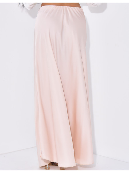 Langer Rock aus Satin