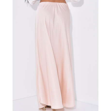 Langer Rock aus Satin