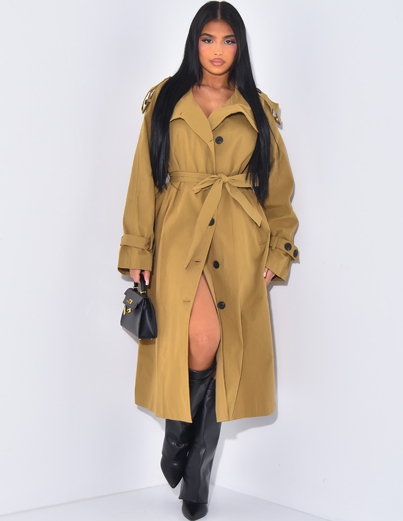 Trench oversize long à...